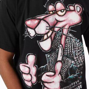 Dom Rebel Pink Panther Leather Jacket Graphic Cotton Unisex Minou Box T-Shirt